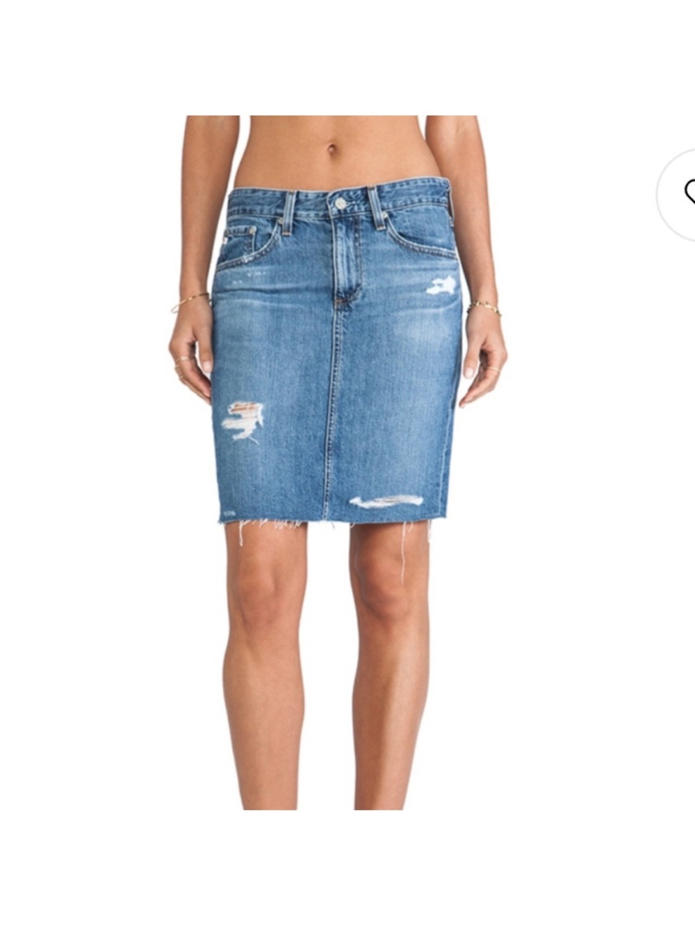 AG The Erin Pencil denim skirt size 27
